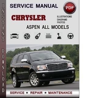 2007 dodge durango chrysler aspen repair shop manual original 4 volume set. - Download manuale dell'officina dei proprietari haynes.