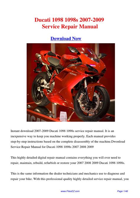 2007 ducati 1098 1098s service repair manual download. - Getting together and staying together solving the mystery of marriage.