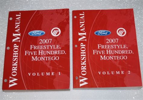 2007 ford freestyle five hundred mercury montego workshop manuals 2 volume set. - Kyocera mita duplexer unit du 400 service repair manual parts list.