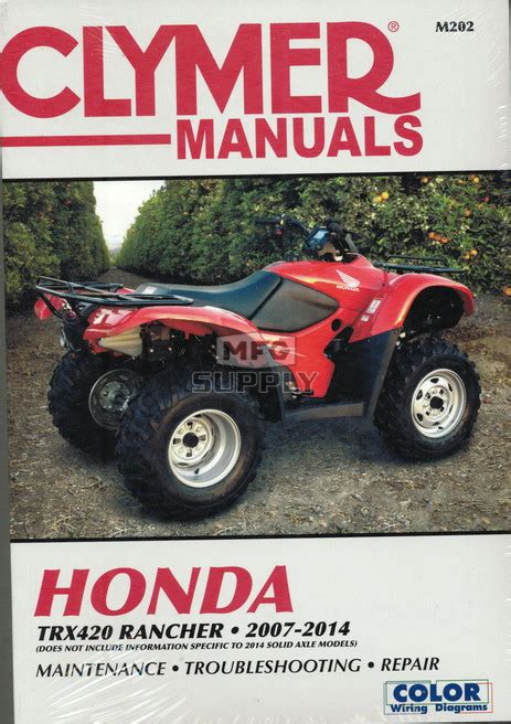 2007 honda rancher 420 owner 39 s manual. - Manuale di riparazione per stampante hp serie c6100.
