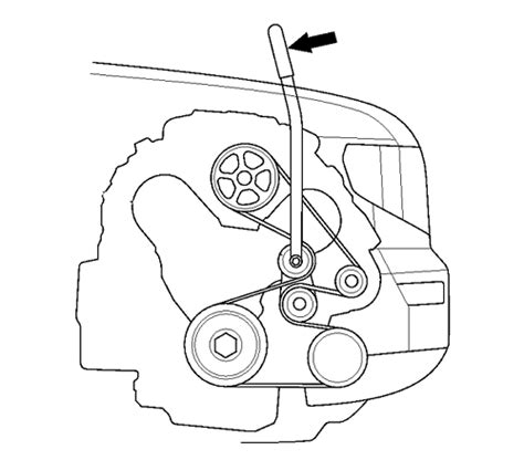 How to change a serpentine belt on 2007 Honda ridgeline. You'll need a 1/2 inch socket wrench to fit on the inlet of the idler pulley. You'll also need an extension bar to lengthen the socket wrench because the wrench alone won't be long enough to reach. Apply pressure to the pulley to take the tension off the belt.. 