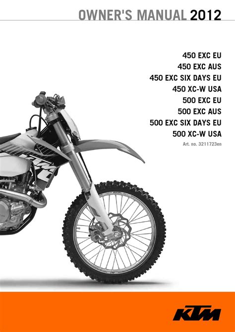 2007 ktm 450 exc owners manual. - Force 120 hp outboard service manual.