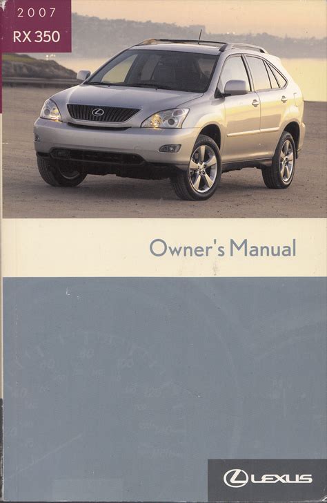 2007 lexus rx350 owners manual rx 350. - The complete guide to writing for young adults.