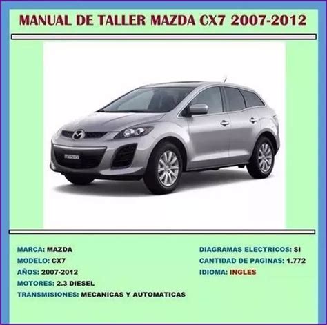2007 mazda cx7 manual de taller de reparación de servicio. - Sullivan d185 jd air compressor service manual.