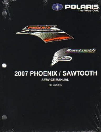2007 polaris phoenix sawtooth 200 atv repair manual. - John deere 5400 water pump repair manual.