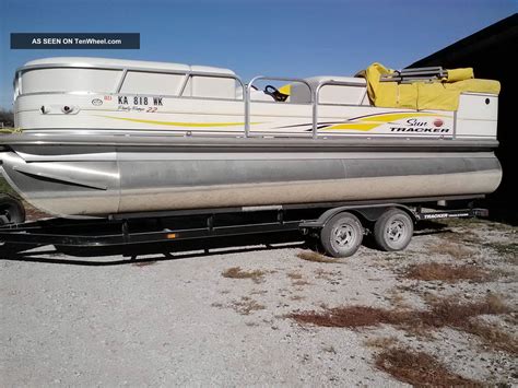 this 2002 sun tracker party barge 25 regency i/o is ready for the water with lots of space for friends and family. this boat is equipped with the mercruiser 3.0l alpha sterndrive engine, pull out seats for bed, porta pottie, cover, newer tandem axle galvanized trailer. come check out this great clean 2002 sun tracker 25 regency i/o today!. 
