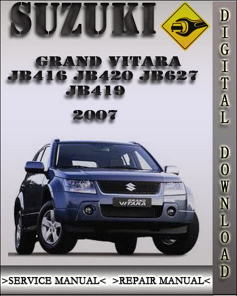 2007 suzuki grand vitara jb416 jb420 jb627 jb419 factory service repair manual. - Manuale di servizio del sistema home theater denon dht s514.
