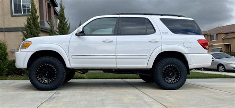Toyota Sequoia 2007, SST™ Front and Rear Suspension Lift Kit with 2.5" Front and 1.5" Rear Lift Height by ReadyLIFT®. Max Tire Size: 32"x11.50". SST Lift Kits are the fastest, safest, least expensive way to lift your truck without... $439.95. Supreme Suspensions® 2" Pro Billet Front Leveling Strut Spacers. 0.