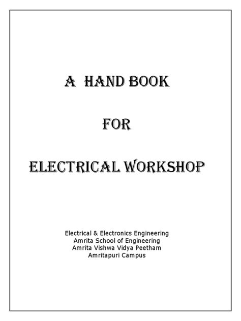 Read 2007 Electrical Workshop Manual File Type Pdf 