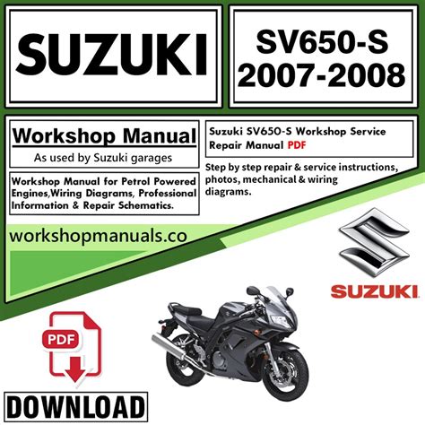Full Download 2007 Suzuki Sv650 Owners Manual Pdf Pdf 