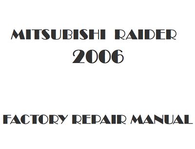 2008 2006 mitsubishi raider service repair manual. - Introduzione al controllo statistico della qualità sesta edizione manuale della soluzione.
