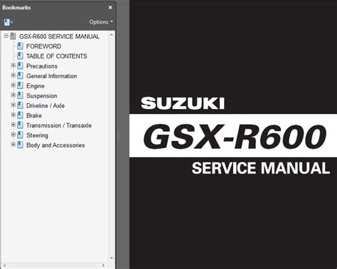 2008 2010 suzuki gsx r 600 master repair service manual. - Gadja merah op bali en lombok..