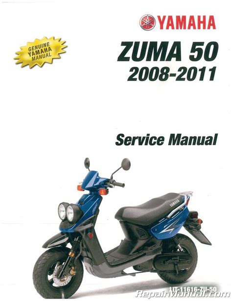 2008 2011 yamaha yw50 zuma scooter service repair manual download. - Mercury 850 manual de servicio fueraborda.