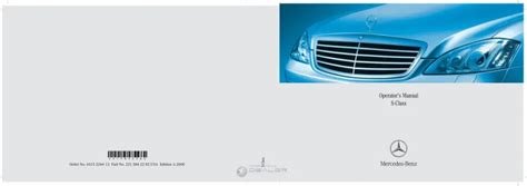 2008 Mercedes Benz S Class Owners Manual With Case OEM Free …