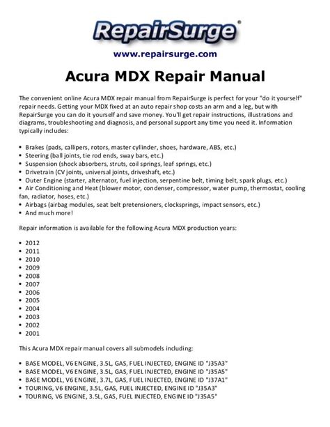 2008 acura mdx windshield repair kit manual. - Razier a science fiction cyberpunk short story.