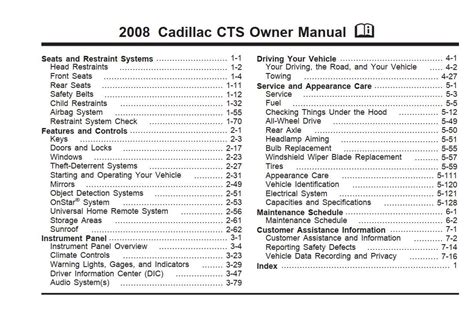 2008 cadillac cts owners manual download. - Hyundai starex svx manuale di servizio.