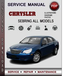 2008 chrysler sebring service and repair manual software. - Service manual for dixon ztr 52.
