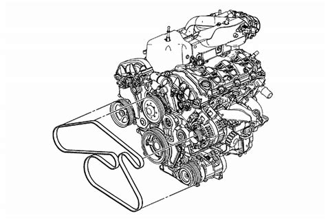 2008 gmc acadia serpentine belt diagram. Snap a long-handled ratchet or a serpentine belt tool into the square 1/2-in.-drive or 3/8-in.-drive opening. Or use a socket on the hex-shaped protruding nut. Slowly rotate the tensioner arm as far as it will turn. Then release the tension. Feel for binding and creaking in both directions. 