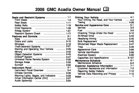2008 gmc acadia slt owners manual. - The manual of museum exhibitions gbv.