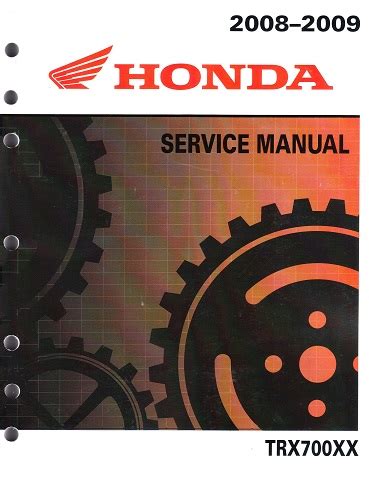 2008 honda factory service manual trx700xx. - Repair manual for toyota forklift fgc15.