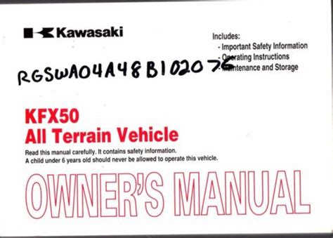 2008 kawasaki atv kfx50 owners manual326. - Manuale di istruzioni per lettino da viaggio graco.