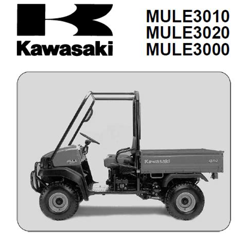 2008 kawasaki mule 3010 trans 4 times 4 diesel service repair manual utv atv side by side download. - John deere 13 hp lawn tractors manual.