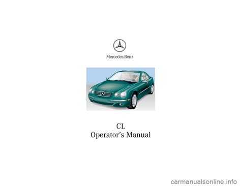 2008 mercedes benz cl class cl600 owners manual. - French-language services of the government of ontario.