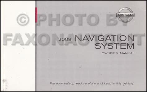 2008 nissan titan quest and maxima navigation system owners manual original. - Yamaha nouvo at115 parts manual catalog.