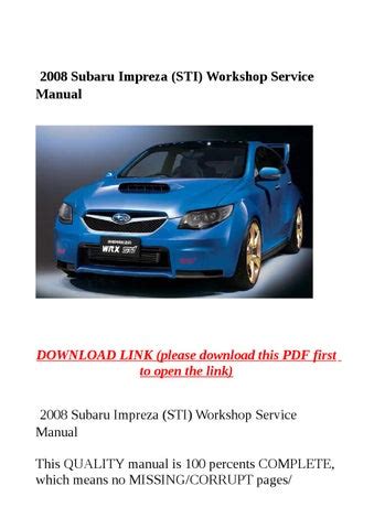 2008 subaru impreza sti workshop service manual. - Textbook in the kaleidoscope a critical survey of literature and research of education texts.