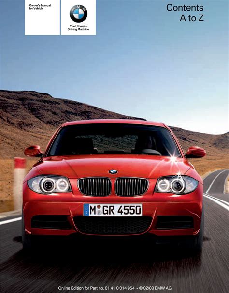 Download 2008 Bmw 135I Owners Manual 