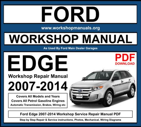 Download 2008 Ford Edge Shop Manual 