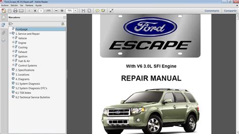 Read 2008 Ford Escape Repair Guide 