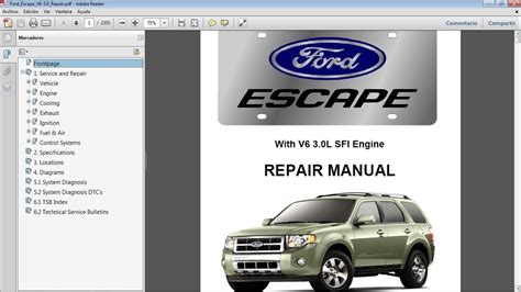 Read 2008 Ford Escape Service Repair Manual Software 