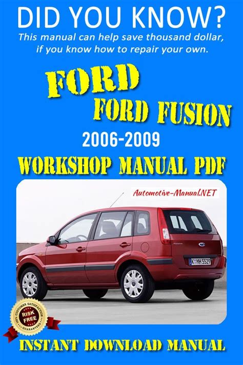 Download 2008 Ford Fusion Free Shop Manual 