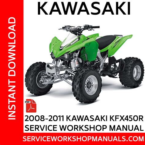 Download 2008 Kawasaki Kfx 450R Kfx450R Atv Workshop Service Repair Manual 08 