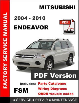 Full Download 2008 Mitsubishi Endeavor Owners Manual 2 