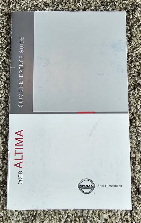 Download 2008 Nissan Altima Quick Reference Guide 