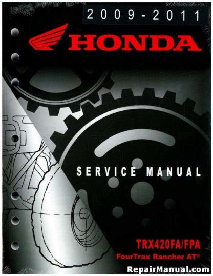 2009 2011 honda fourtrax rancher at trx420fa fpa service manual. - Mountain bike trail guide to marin county map pack.