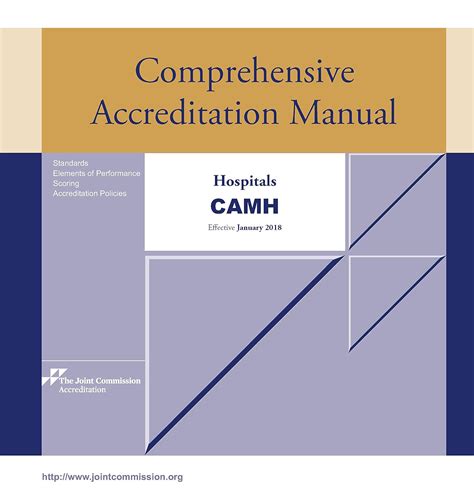 2009 comprehensive accreditation manual for hospitals camh the. - Manual de la literatura latino americana spanish edition.