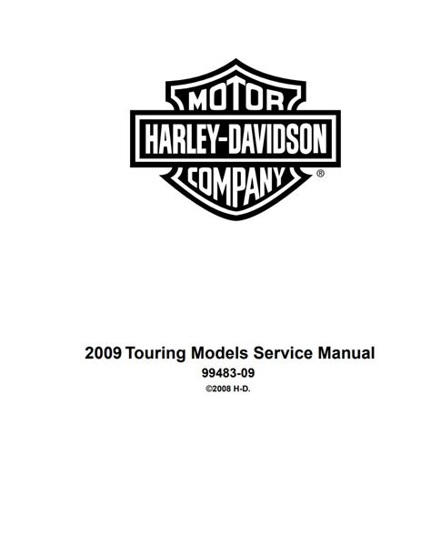 2009 harley davidson touring models service manual 99483 09. - The only investment guide youll ever need.