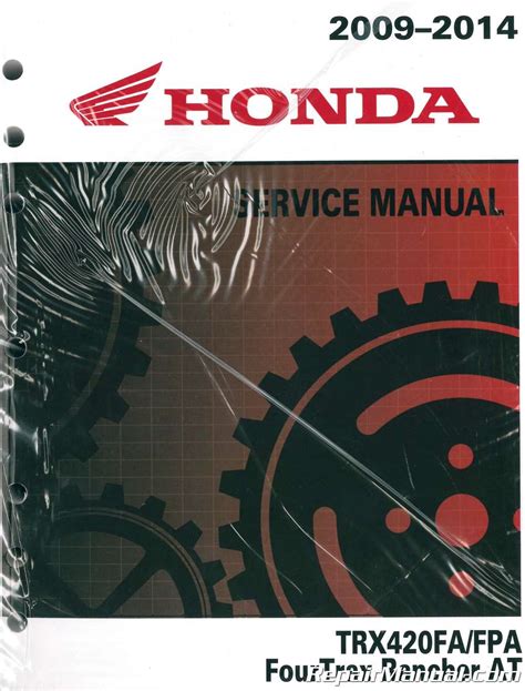 2009 honda trx420 fourtrax rancher at service manual. - Easy access the reference handbook for writers.