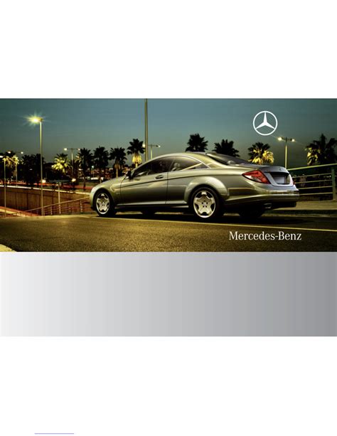 2009 mercedes benz cl class cl550 owners manual. - The mini manual of calorie counter.