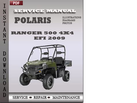 2009 polaris ranger 500 4x4 efi factory service repair manual. - Manual da fazenda pública em juízo.