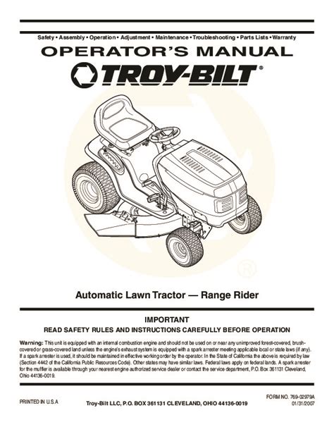2009 troy bilt lawn mower repair manual. - La administración pública estatal y municipal en nayarit.
