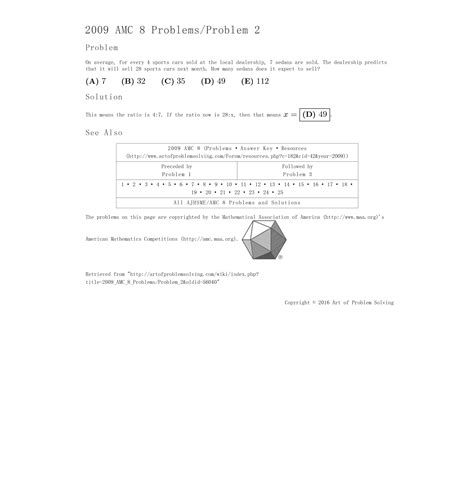 Download 2009 Amc 8 Solutions 