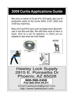 Read 2009 Curtis Applications Guide Hawley Lock Supply 