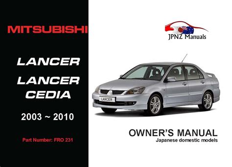 Read 2009 Mitsubishi Lancer Owners Manual 