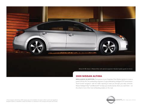 Read Online 2009 Nissan Altima Sedan Brochure Auto Brochures 