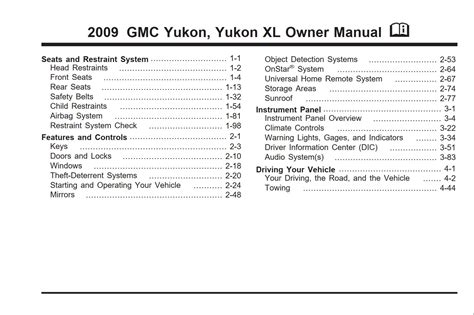 Read Online 2009 Yukon Manual Guide 