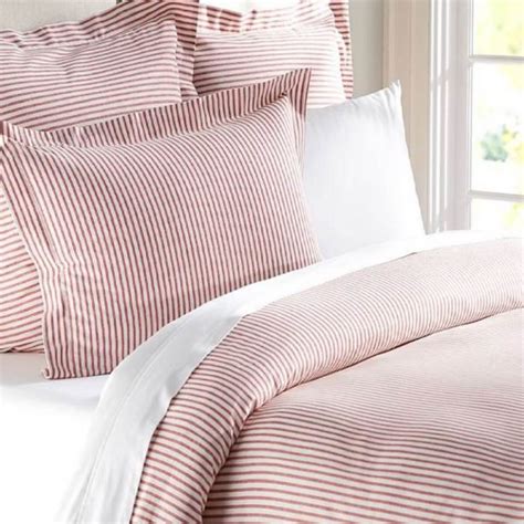 200TC Vintage Ticking Stripe Percale Duvet Covers - Pushplinen